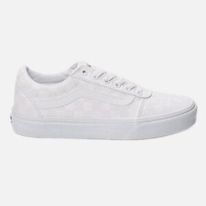 Vans Off The Wall Ward Checkerboard White Canvas Sneakers Women’s Size 7.5
